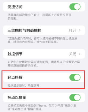 东兰苹果授权维修站分享iPhone轻点无法唤醒怎么办 