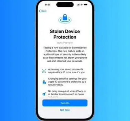 东兰苹果授权维修店分享被盗设备保护功能开启方法 