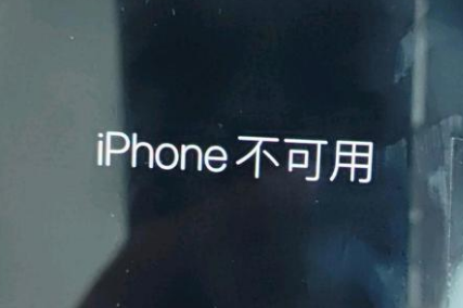 东兰苹果服务网点分享锁屏界面显示“iPhone 不可用”如何解决 