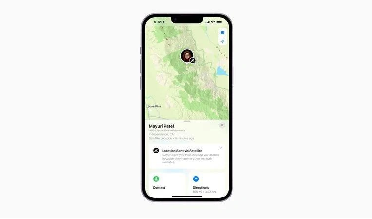 东兰苹果14维修分享iPhone14系列中 FindMy功能通过卫星分享位置方法教程 